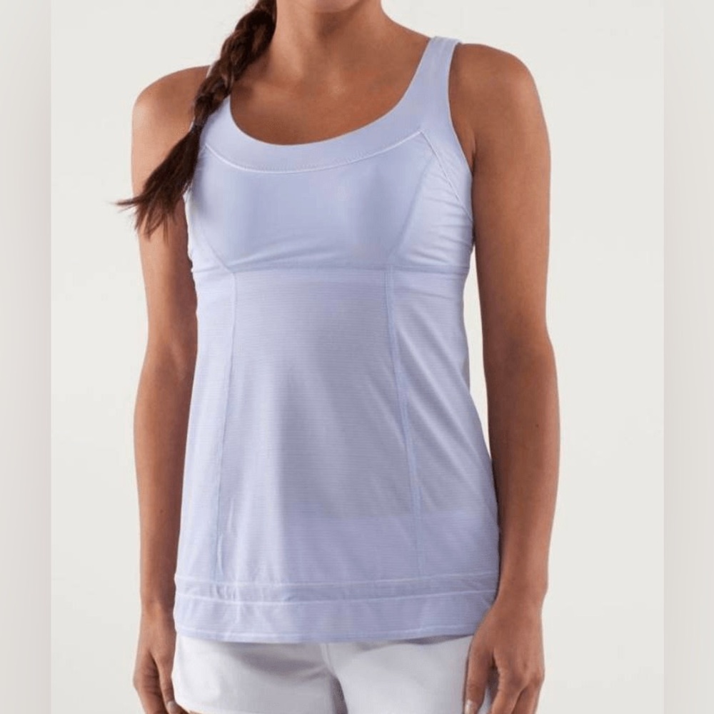 LULULEMON ATHLETICA Run: Ta Ta Topper in Cool Breeze Size 6-8